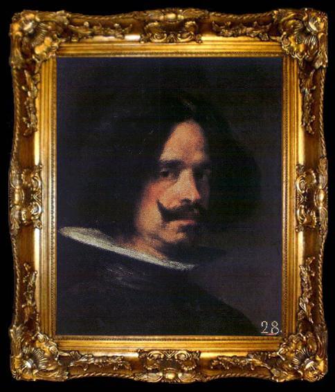 framed  VELAZQUEZ, Diego Rodriguez de Silva y Self-portrait wry, ta009-2
